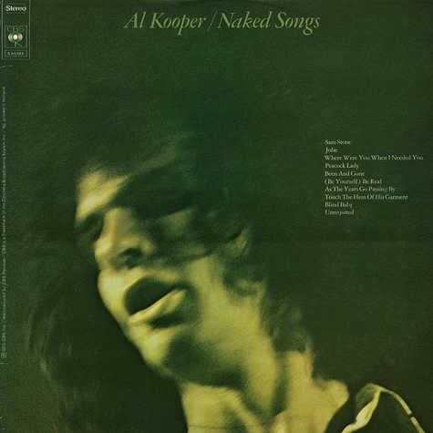 Al Kooper Naked Songs Vinyl Lp Nl Original Hhv