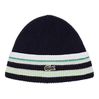 Lacoste - Striped Knitted Cap