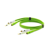 Neo d+ - Stereo-Cinch / Stereo-Cinch abgeschirmtes Kabel mit Erdung für Plattenspieler, Class-B, 1m Länge