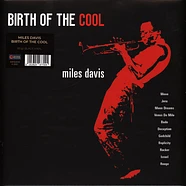 Miles Davis - Birth Of The Cool Black Vinyl Edition