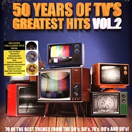 V.A. - 50 Years Of Tv's Greatest Hits Volume 2 Record Store Day 2023 Yellow & Grey Splatter Vinyl Edition