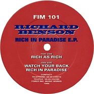 Richard Benson - Rich In Paradise E.P.
