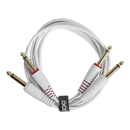 UDG - Ultimate Audio Cable Set 1/4'' Jack-1/4'' Jack White Straight 1,5m