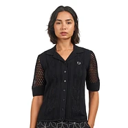 Fred Perry - Open-Knit Button-Through Shirt