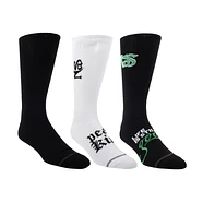 Nas - Assorted Crew Socks 3-Pack