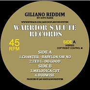 Chanter / Zed I - Giliano Riddim