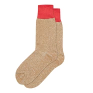 ROTOTO - Double Face Crew Socks "Silk & Cotton"