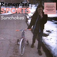 Remember Sports - Sunchokes Blood Red With Cyan Blue Splatter Deluxe Vinyl Edition