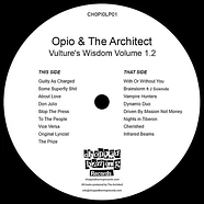 Opio & The Architect - Wisdom Volume 1.2 Blue Vinyl Edition