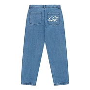 Arte Antwerp - Denim Logo Bird Pants