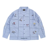 Pendleton - EMB Open Collar Shirt Moonbeam