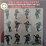 Niccolò Paganini – Itzhak Perlman - Sämtliche Capricen Für Violine Solo Op.1