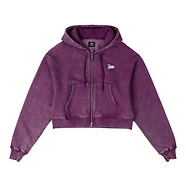Patta - Femme Acid Wash Cropped Hooded Sweater