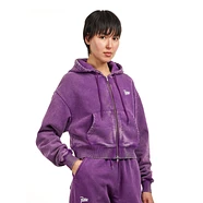 Patta - Femme Acid Wash Cropped Hooded Sweater