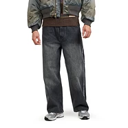 Beams - Fringe Baggy Denim