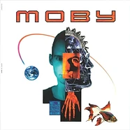 Moby - Moby Black & White Marbled On Blue Vinyl Edition