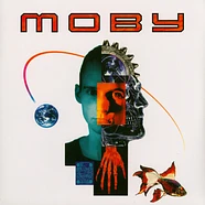 Moby - Moby Black & White Marbled On Blue Vinyl Edition