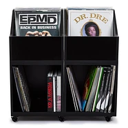Record Box - Vinyl Record Storage - Schallplatten-Rollcontainer (2x110 + 2x100 + Großes Rollboard)