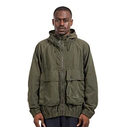 ROA x and wander - Garment Dye Nylon Hooded Jacket
