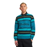 No Problemo - Striped LS Rugby Shirt