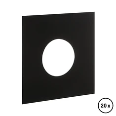 Record Sleeve - 7" Single Vinyl Cover (Mittelloch) (Schwarz)