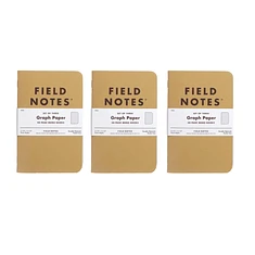 Field Notes - Original Kraft Graph Paper 3-Pack