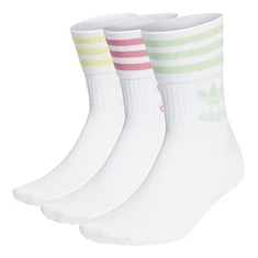 adidas - Mid Cut Solid Crew Sock (Pack of 3)