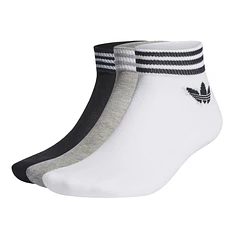 adidas - Trefoil Ankle Sock (3 Pack)