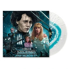 Danny Elfman - OST Edward Scissorhands Crystal Clear with Blue Color-in-Color and Snow Splatter Vinyl Edition