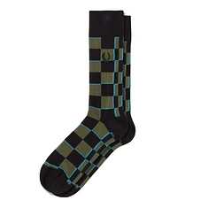 Fred Perry - Glitch Chequerboard Socks