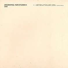 Zake - Orchestral Tape Studies II Transparent Rose Vinyl Edition