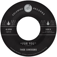 Thee Sinseers - For You / Si Lloraras Blue Vinyl Edition