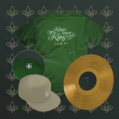 haiyti - kings sagen king HHV Exclusive Golden Vinyl LP & Beige Cap & T-Shirt Bundle