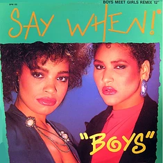 Say When! - Boys