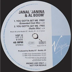Janal Alias Janina & Al-Boom - You Gotta Set Me Free