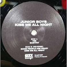 Junior Boys - Kiss Me All Night EP