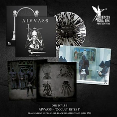 Aivvass - Occult Rites I Clear With Black Splatter Vinyl Edition