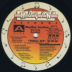Rhythm Section Featuring Sunday - Thrill Me