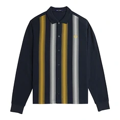 Fred Perry - Ombre Stripe Long Sleeve Polo Shirt