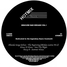 V.A. - Obscure Bad Dreams Volume 1 - Dedicated To The Legendary Sauro Cosimetti