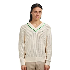 Lacoste - Crochet Effect Chunky Knit Sweater