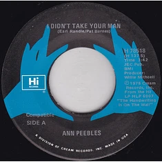 Ann Peebles - I Didn't Take Your Man / Being Here With You