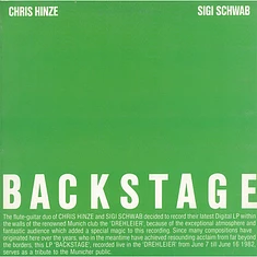 Chris Hinze, Siegfried Schwab - Backstage