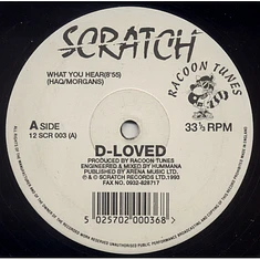 D-Loved - What You Hear / When I Saw Her / When & What (Dub)