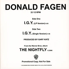 Donald Fagen - I.G.Y. (What A Beautiful World)