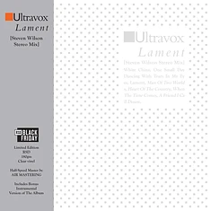 Ultravox - Lament [Steven Wilson Stereo Mix] Black Friday Record Store Day 2024 Edition