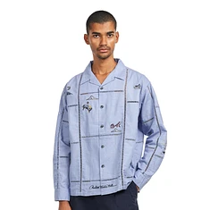 Pendleton - EMB Open Collar Shirt Moonbeam