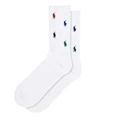 Polo Ralph Lauren - Multicolor Pony Crew Socks