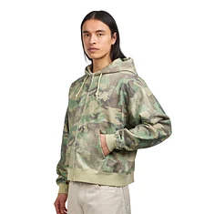 Beams - Faded Print Zip Up Hoodie