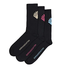 New Amsterdam Surf Association - Logo Socks 3 Packs